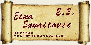 Elma Samailović vizit kartica